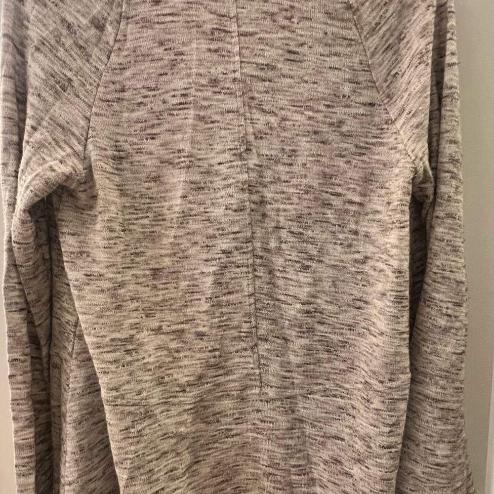 Loft open cream and brown front cardigan